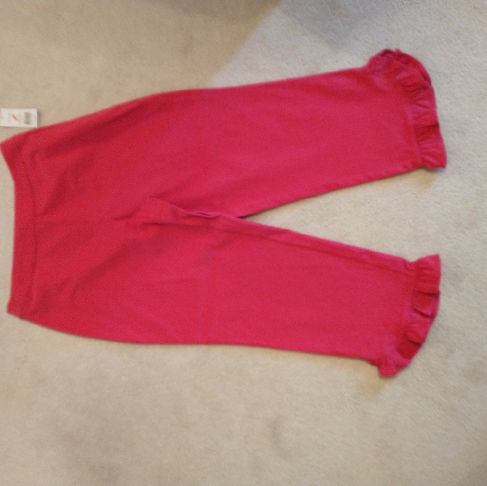 Kim Rogers Capri Women's Ruffled ankle pant Size 10 Petite